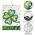 Lucky Shamrock Welcome Garden Flag Green Dot Clover St. Patrick's Day Outdoor Decor