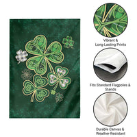 Lucky Shamrock Celtic Art Garden Flag Happy St. Patrick’s Day