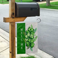 Lucky Shamrocks Welcome Garden Flag Green Buffalo Plaid Holiday Yard Decor