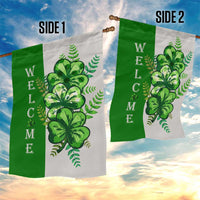 Lucky Shamrocks Welcome Garden Flag Green Buffalo Plaid Holiday Yard Decor