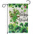 Christian St. Patrick’s Day Garden Flag Not Lucky Just Blessed Shamrocks & Cross