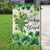 Christian St. Patrick’s Day Garden Flag Not Lucky Just Blessed Shamrocks & Cross