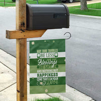 St. Patrick’s Day Blessings Garden Flag Irish Shamrock Luck And Happiness Wishes Yard Decor
