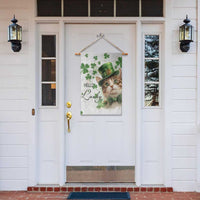 Hello Lucky Cute Cat Leprechaun Garden Flag St Patrick's Day Welcome Cats Lovers
