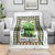 St Patricks Day Simply Blessed Throw Blanket Lucky Shamrock Leprechaun Green Buffalo Plaid