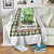 St Patricks Day Simply Blessed Throw Blanket Lucky Shamrock Leprechaun Green Buffalo Plaid