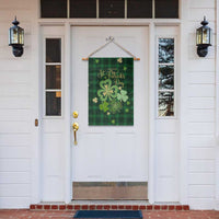 Green Buffalo Plaid Shamrock Garden Flag Happy St. Patrick's Day Irish Home Yard Decoration