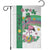 St Patricks Day Flamingo Welcome Garden Flag Lucky Shamrock Leprechaun
