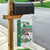 St Patricks Day Flamingo Welcome Garden Flag Lucky Shamrock Leprechaun