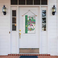 St Patricks Day Flamingo Welcome Garden Flag Lucky Shamrock Leprechaun