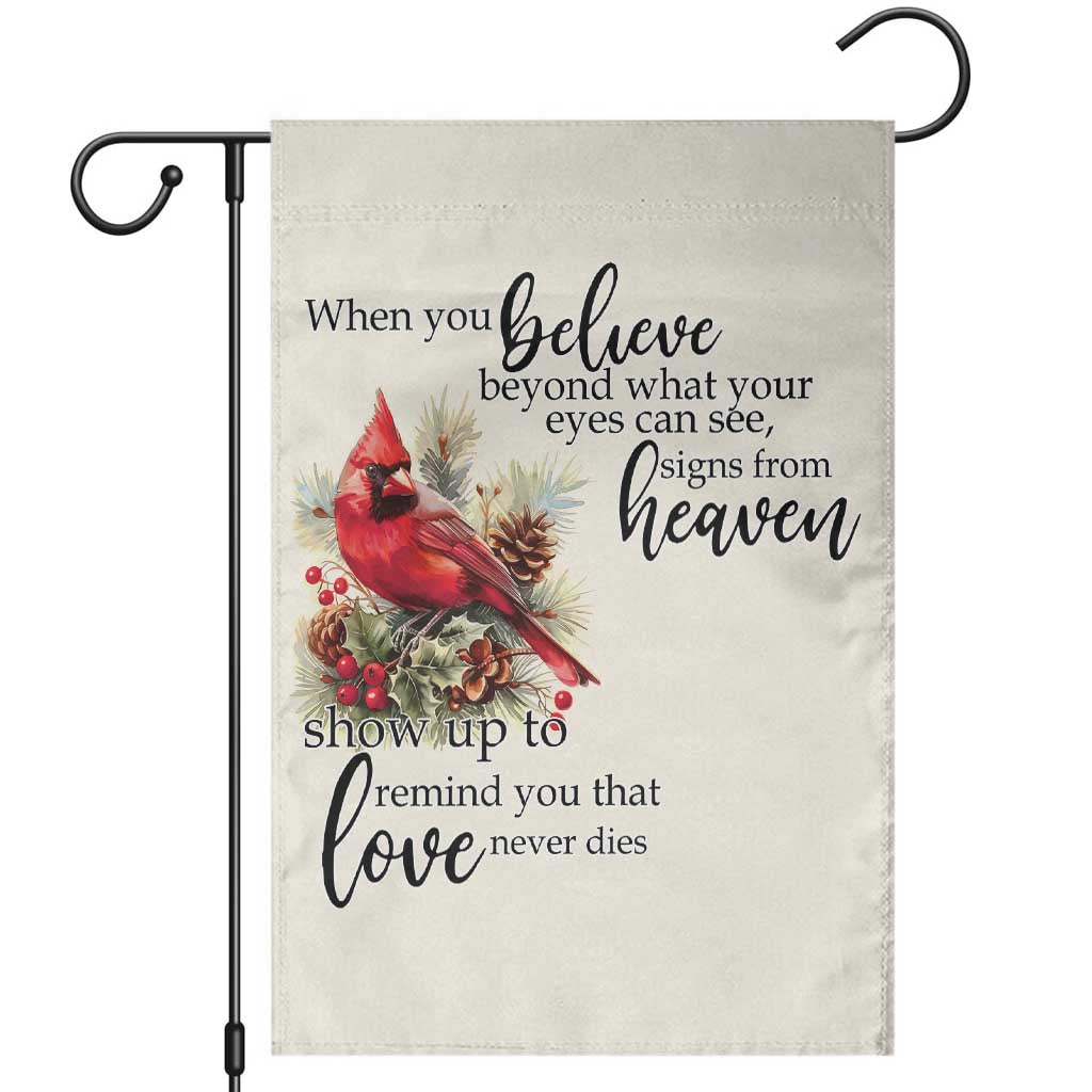 Spiritual Cardinal Garden Flag Signs from Heaven Memorial Remembrance and Love