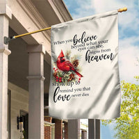 Spiritual Cardinal Garden Flag Signs from Heaven Memorial Remembrance and Love