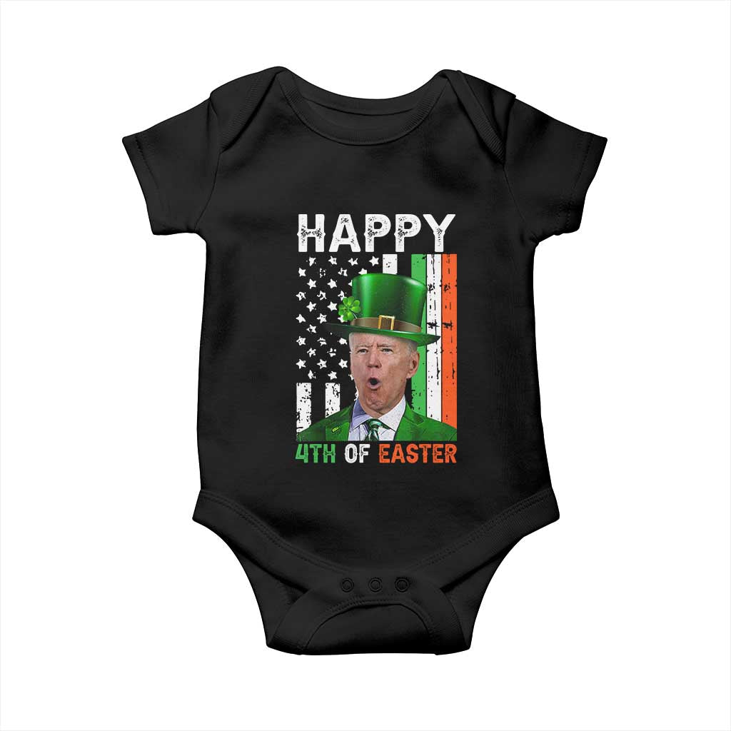 Funny Biden St Patricks Day Baby Onesie Happy 4th Of Easter American Irish Flag Shamrock