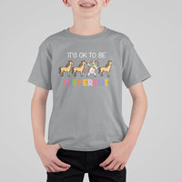 Autism Awareness Acceptance It's Ok To Be Different Unicorn Kid T-Shirt - Wonder Print Shop