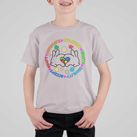 Accept Adapt Advocate Inclusion Equity Equality Autism Kid T-Shirt - Wonder Print Shop