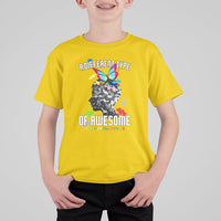 A Different Type Of Awesome Autism Support Autism Autistic Kid T-Shirt - Wonder Print Shop
