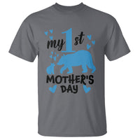My First Mother's Day T Shirt New Mom Mama Bear Blue Baby Boy - Wonder Print Shop