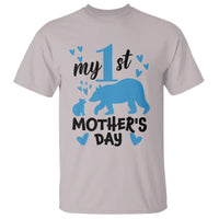 My First Mother's Day T Shirt New Mom Mama Bear Blue Baby Boy - Wonder Print Shop