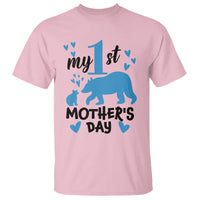 My First Mother's Day T Shirt New Mom Mama Bear Blue Baby Boy - Wonder Print Shop