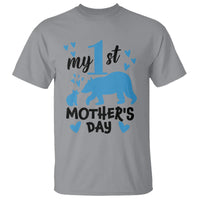 My First Mother's Day T Shirt New Mom Mama Bear Blue Baby Boy - Wonder Print Shop