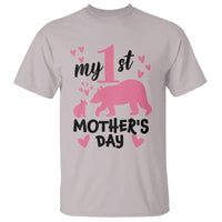 My First Mother's Day T Shirt New Mom Mama Bear Pink Baby Girl - Wonder Print Shop