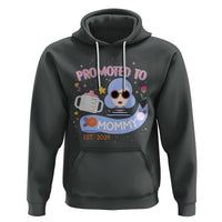 First Mother's Day Hoodie Promoted To Mommy Cool Retro New Mom - Wonder Print Shop