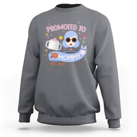 First Mother's Day Sweatshirt Promoted To Mommy Cool Retro New Mom - Wonder Print Shop