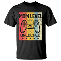 Funny New Mom T Shirt Level Unlocked Retro Video Game Controller - Wonder Print Shop