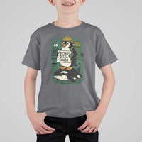 Funny Penguin Resist T Shirt For Kid No Tarriffs Activism Graphic