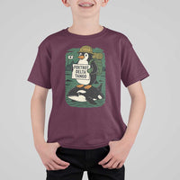 Funny Penguin Resist T Shirt For Kid No Tarriffs Activism Graphic
