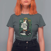 Funny Penguin Resist T Shirt For Women No Tarriffs Activism Graphic