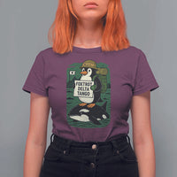 Funny Penguin Resist T Shirt For Women No Tarriffs Activism Graphic
