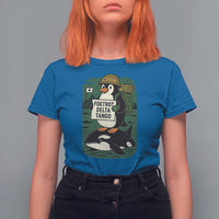 Funny Penguin Resist T Shirt For Women No Tarriffs Activism Graphic