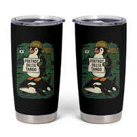 Funny Penguin Resist Tumbler Cup No Tarriffs Activism Graphic