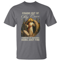 Funny Jesus T Shirt Coming Out Of My Cave And I've Been Doing Just Fine