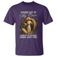 Funny Jesus T Shirt Coming Out Of My Cave And I've Been Doing Just Fine