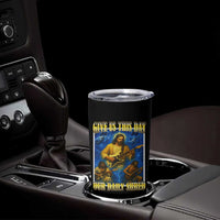 Music Give Us This Day Our Daily Shred Tumbler Cup Funny Jesus Rock Guitar Meme