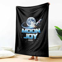 Celestial Moon Joy 2026 Throw Blanket Rocket Launch '26 Lunar Mission Celebration