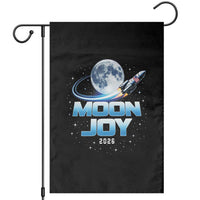 Celestial Moon Joy 2026 Garden Flag Rocket Launch '26 Lunar Mission Celebration