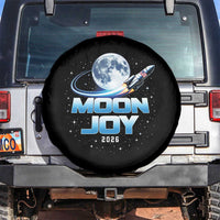 Celestial Moon Joy 2026 Spare Tire Cover Rocket Launch '26 Lunar Mission Celebration