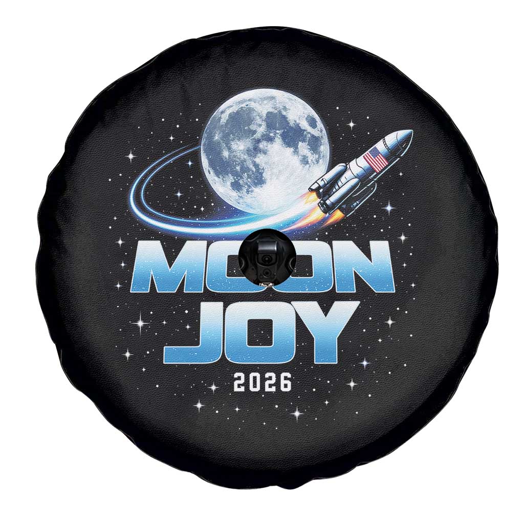 Celestial Moon Joy 2026 Spare Tire Cover Rocket Launch '26 Lunar Mission Celebration