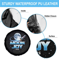 Celestial Moon Joy 2026 Spare Tire Cover Rocket Launch '26 Lunar Mission Celebration