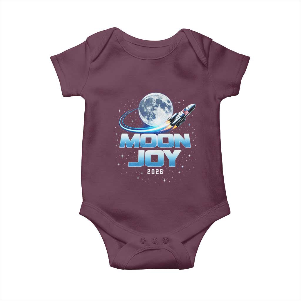 Celestial Moon Joy 2026 Baby Onesie Rocket Launch '26 Lunar Mission Celebration