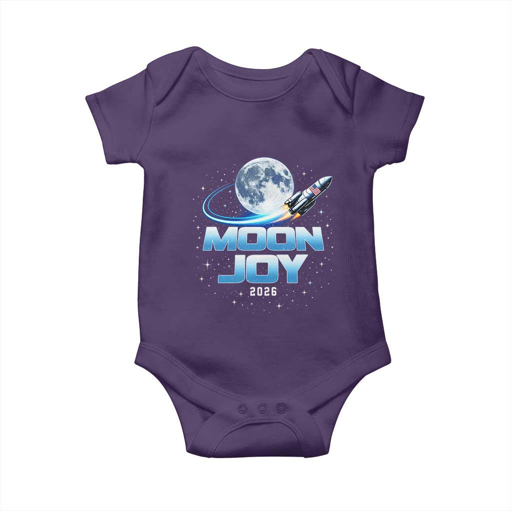 Celestial Moon Joy 2026 Baby Onesie Rocket Launch '26 Lunar Mission Celebration