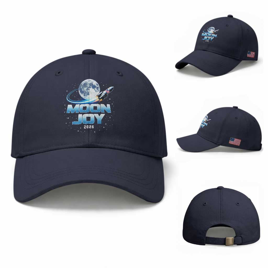 Celestial Moon Joy 2026 Baseball Cap Rocket Launch '26 Lunar Mission Celebration