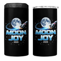 Celestial Moon Joy 2026 4 in 1 Can Cooler Tumbler Rocket Launch '26 Lunar Mission Celebration