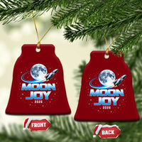 Celestial Moon Joy 2026 Ceramic Ornament Rocket Launch '26 Lunar Mission Celebration