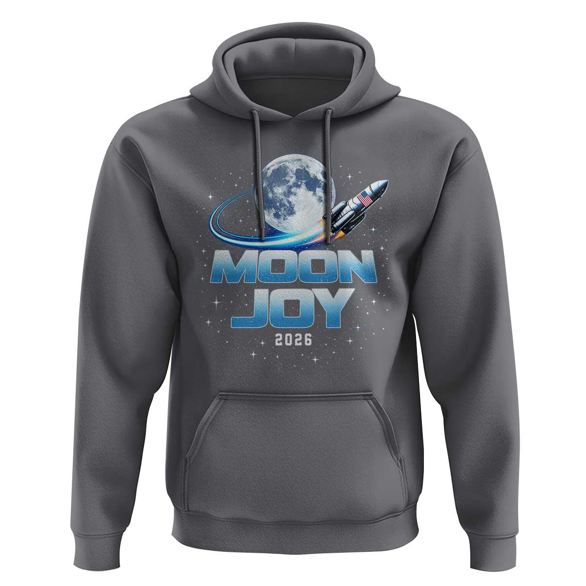 Celestial Moon Joy 2026 Hoodie Rocket Launch '26 Lunar Mission Celebration