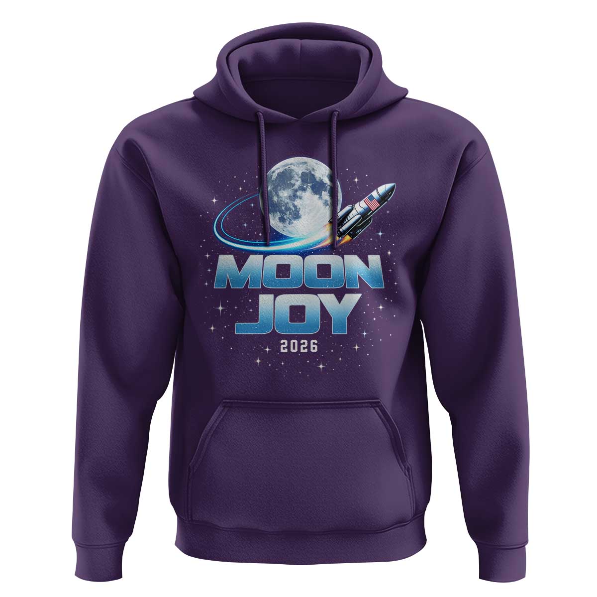Celestial Moon Joy 2026 Hoodie Rocket Launch '26 Lunar Mission Celebration