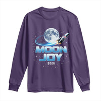 Celestial Moon Joy 2026 Long Sleeve Shirt Rocket Launch '26 Lunar Mission Celebration